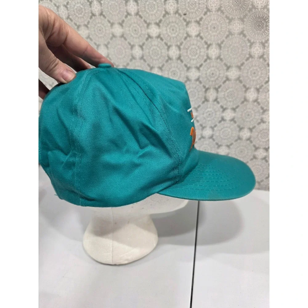 Miami Dolphins Snapback Hat‎ Teal Orange Embroidered NFL Football Logo Adult